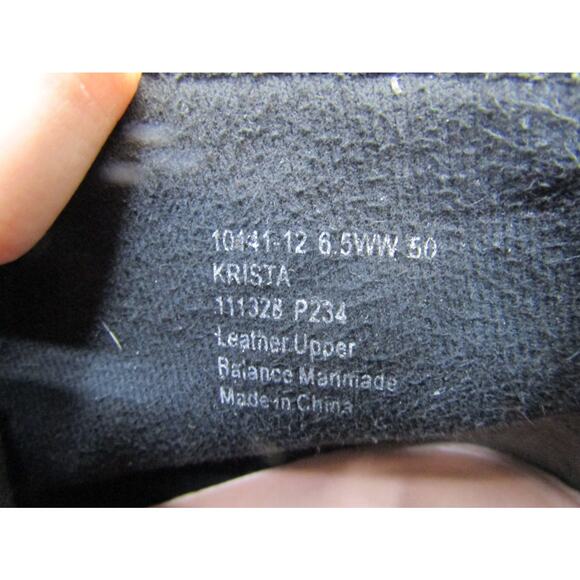 Drew Womens Size 6.5 WW Wide Width Black Leather Lace Up Ankle Boot Booties - Picture 10 of 11